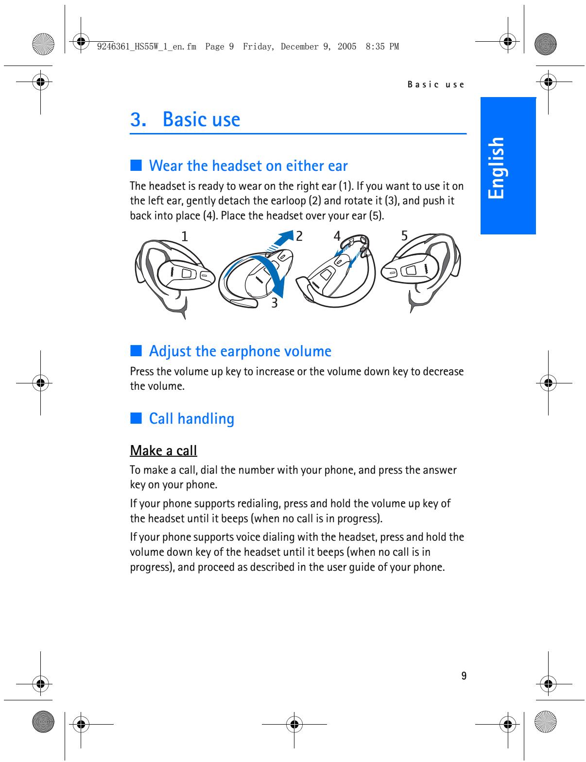 NOKIA WIRELESS HEADSET HS-55W - Bluetooth wireless technology - 8