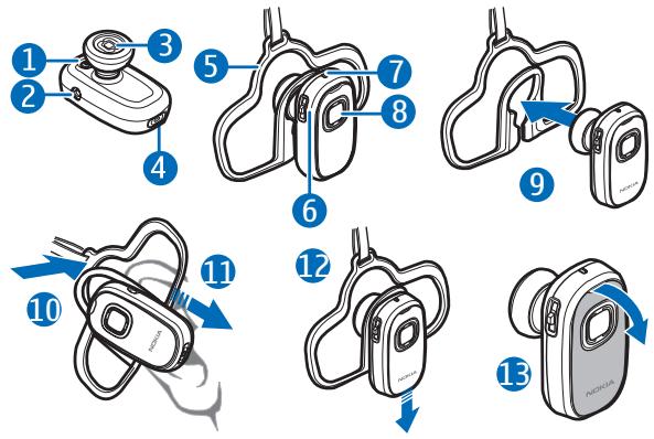 NOKIA BLUETOOTH HEADSET BH-303 - Nokia Bluetooth Headset BH-303 - 1