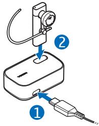 NOKIA BLUETOOTH HEADSET BH-804 - Charge the battery - 1