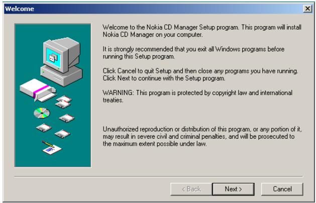 NOKIA MUSIC PLAYER - Load CD-ROM into your personal computer - 1