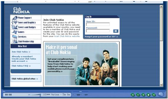 NOKIA MUSIC PLAYER - Connect to the Internet - 1
