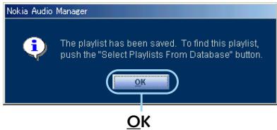 NOKIA MUSIC PLAYER - Save the custom playlist - 3