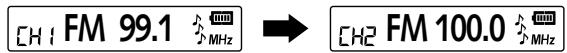 NOKIA MUSIC PLAYER - Recall a preset frequency - 1
