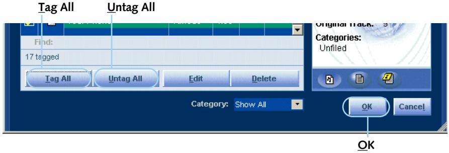 NOKIA MUSIC PLAYER - Select tracks to transfer - 1