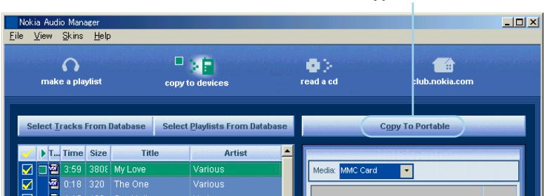NOKIA MUSIC PLAYER - Copy selected tracks to the memory card - 1