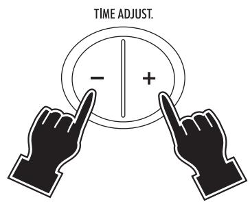 DELONGHI AD 1079B/W - - SETTING THE CLOCK - 3