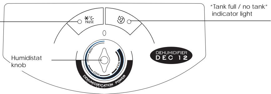 DELONGHI DEC 12 - How to dehumidify (Models with humidistat) - 1