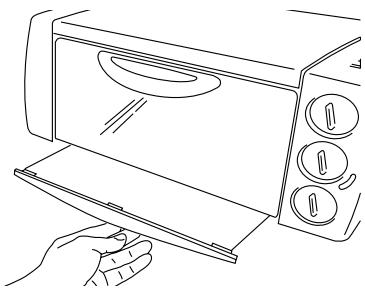 DELONGHI EO 1200 B - If the oven has a crumb tray: - 1