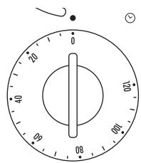 DELONGHI EO 3835B/W - ON/OFF AND TIMER KNOB (G) - 2
