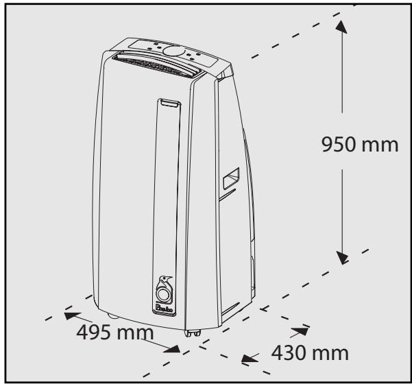 DELONGHI PACT 10HP - SIZE OF APPLIANCE - 1