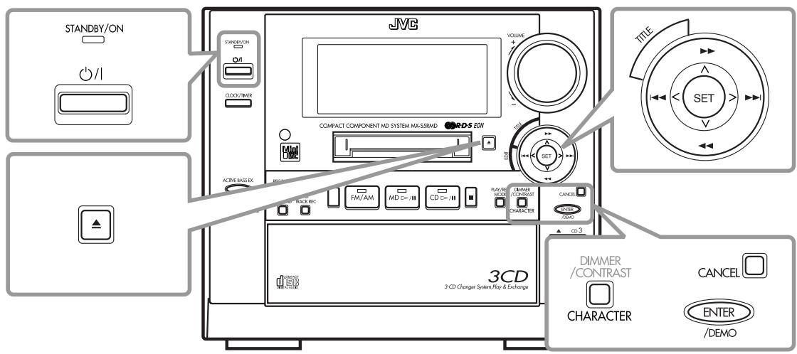 JVC CA-MXS5RMD - On the unit ONLY: - 5