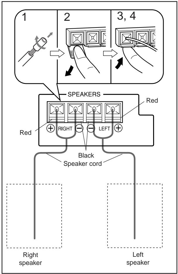 JVC CA-WMD90 - Connecting Speakers - 1