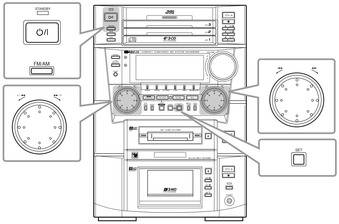 JVC CA-WMD90 - Listening to FM and AM (MW/LW) Broadcasts - 1
