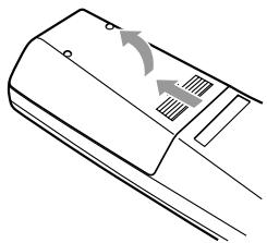 JVC CA-WMD90 - Putting the Batteries into the Remote Control - 1