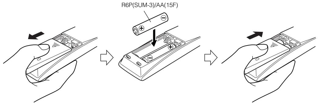 JVC FS-X1 - How To Put Batteries In the Remote Control - 1