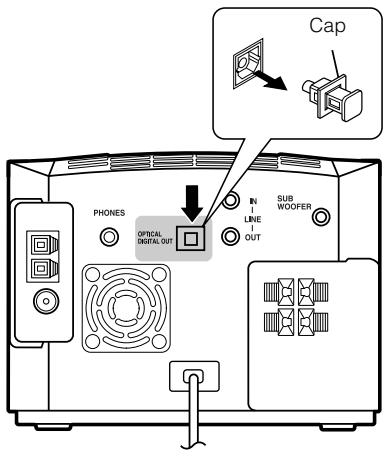 JVC FS-X1 - Connecting an MD Recorder, etc (Optical Digital Output) - 1