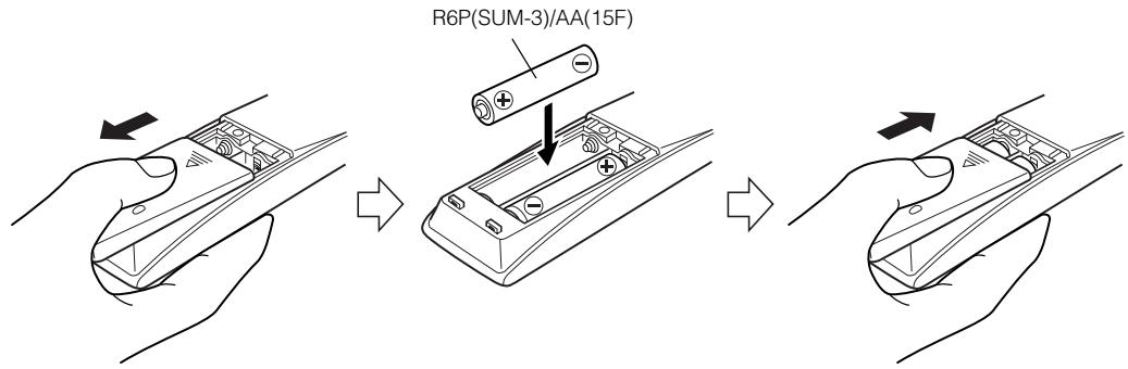 JVC FS-X3 - How To Put Batteries In the Remote Control - 1