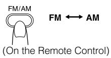 JVC FS-X3 - Press the FM/AM button. - 1