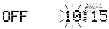 JVC FS-X3 - Setting the ON time (Example: 10:15). - 3