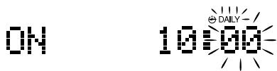 JVC FS-X3 - Setting the ON time (Example: 10:15). - 1