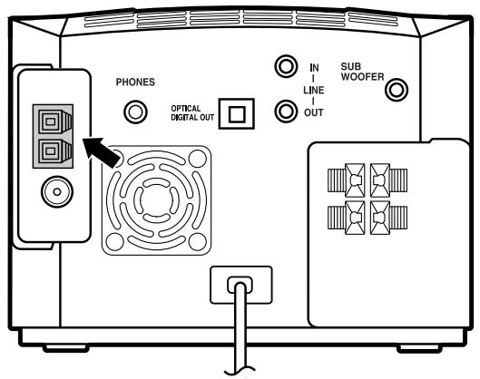 JVC FS-X3 - Rear Panel of the Center Unit (CA-FSX1/CA-FSX3) - 1