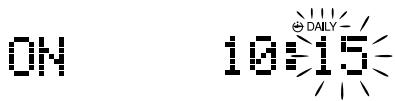 JVC FS-X3 - Setting the ON time (Example: 10:15). - 2
