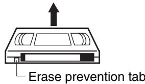 Erase prevention tab