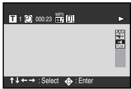 T 1 000:23 MPS ↑↓←→ : Select ◆ : Enter
