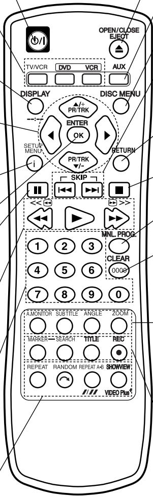 JVC HR-XV45SEF - Touches numériques 0-9 - 1