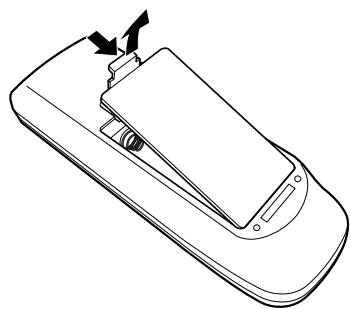 JVC MX-GB6 - Putting the Batteries into the Remote Control - 1