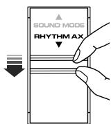 JVC MX-GB6 - Press down the RHYTHM AX control. - 1