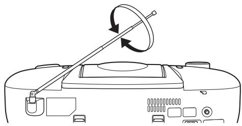 JVC RC-EX30BE - Uso delle antenne - 1