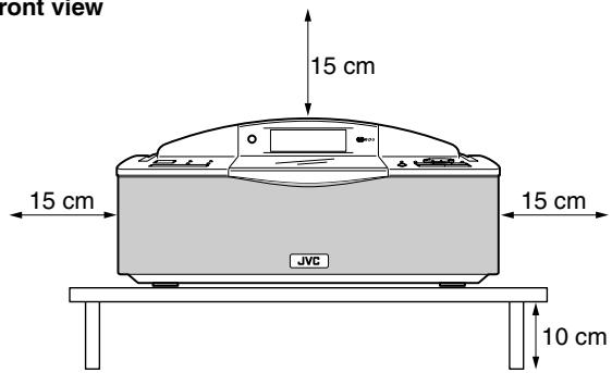 JVC RD-T70R - Caution: Proper Ventilation - 1