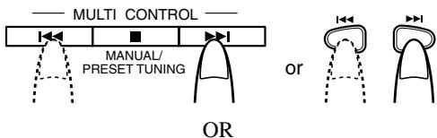 JVC RD-T70R - Manual Tuning (In Manual Tuning mode) - 1