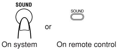 JVC RV-NB10B - Press SOUND to select the sound mode. - 2