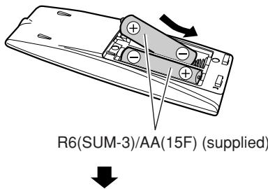JVC RV-NB10B - Installing the batteries - 2