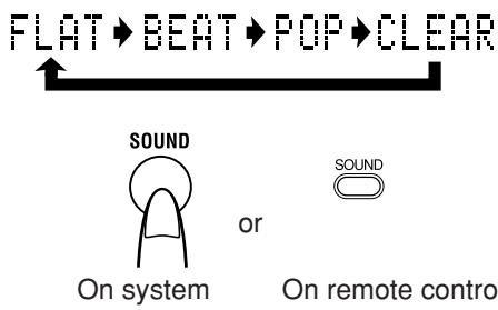 JVC RV-NB10W - Press SOUND to select the sound mode. - 1