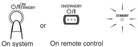 JVC RV-NB10W - Press ON/STANDBY again. - 1
