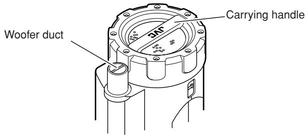 JVC RV-NB10W - Using the carrying handles - 1