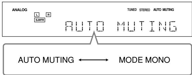 JVC RX-5042S - While listening to an FM station, press FM MODE. - 1