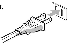 JVC RX-5050B - Connecting the Power Cord - 1
