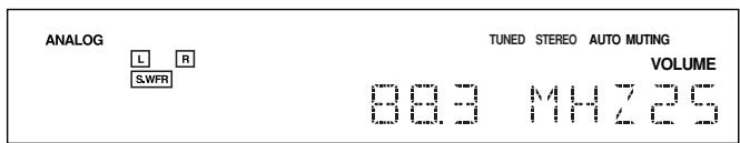 JVC RX-5050B - Press FM/AM TUNING ▲ or ▼ repeatedly until you find the frequency you want. - 1