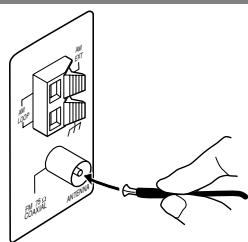 JVC RX-5050B - Connecting the FM and AM Antennas - 2