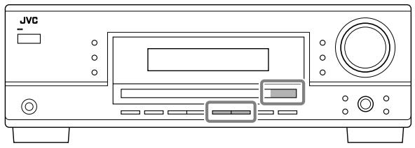JVC RX-5050B - On the front panel: - 1