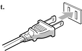 JVC RX-6042S - Connecting the Power Cord - 1
