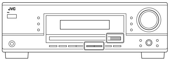 JVC RX-6042S - On the front panel: - 1