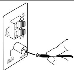 JVC RX-6042S - FM antenna connections - 2
