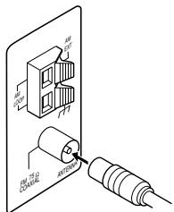 JVC RX-6042S - FM antenna connections - 3