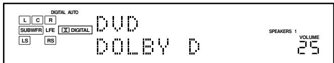 JVC RX-7042S - Press SURROUND to activate the Surround mode. - 1