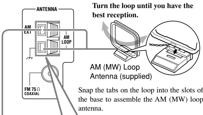 JVC RX-7042S - AM (MW) antenna connections - 1